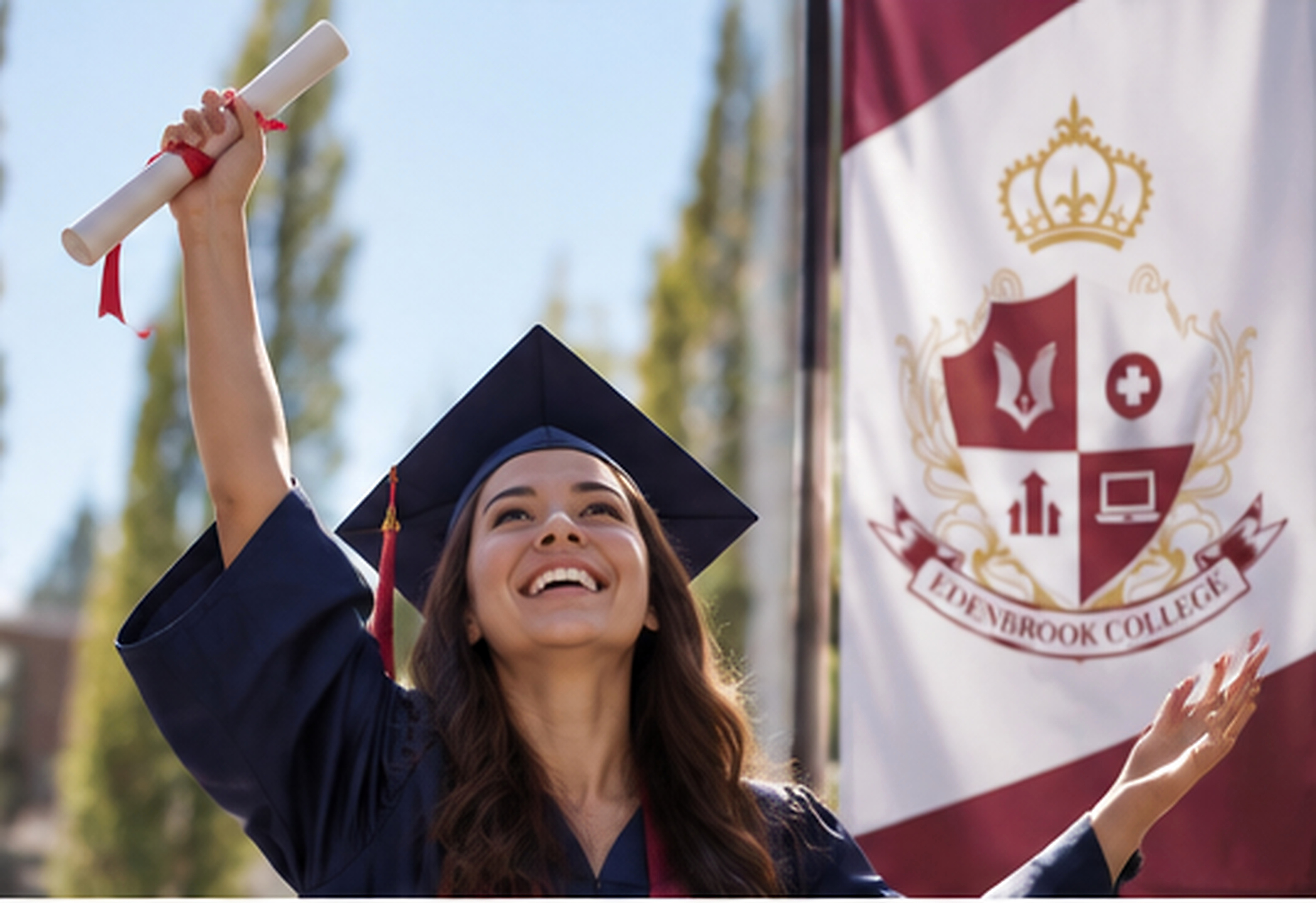 Edenbrook Student Celebrating Graduation with Aid